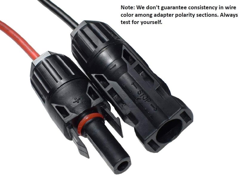 Sunway Solar Solar Panel Connectors Compatible with M-C-4 Solar Connectors to DC Extension Cable 16AWG with DC 5.5mmx2.1mm, DC3.5x1.35mm,DC5.5x2.5mm and DC8mm Adapter for Portable Power Station Solar Generators - Image 5